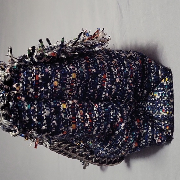 Kurt Geiger Multicolor Tweed Fringe Convertible Bag - Picture 10 of 14